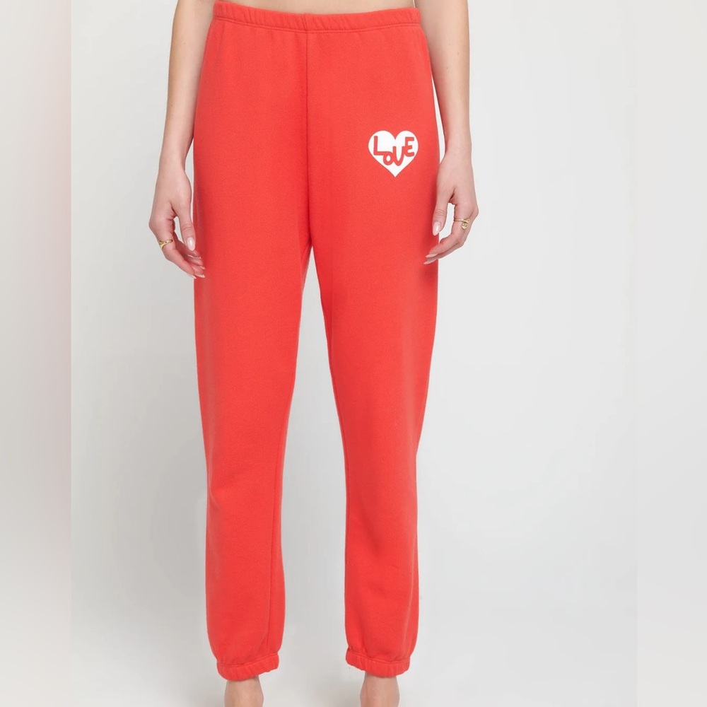 SPIRITUAL GANGSTER HEART LUNA SWEATPANT - RUBY RED